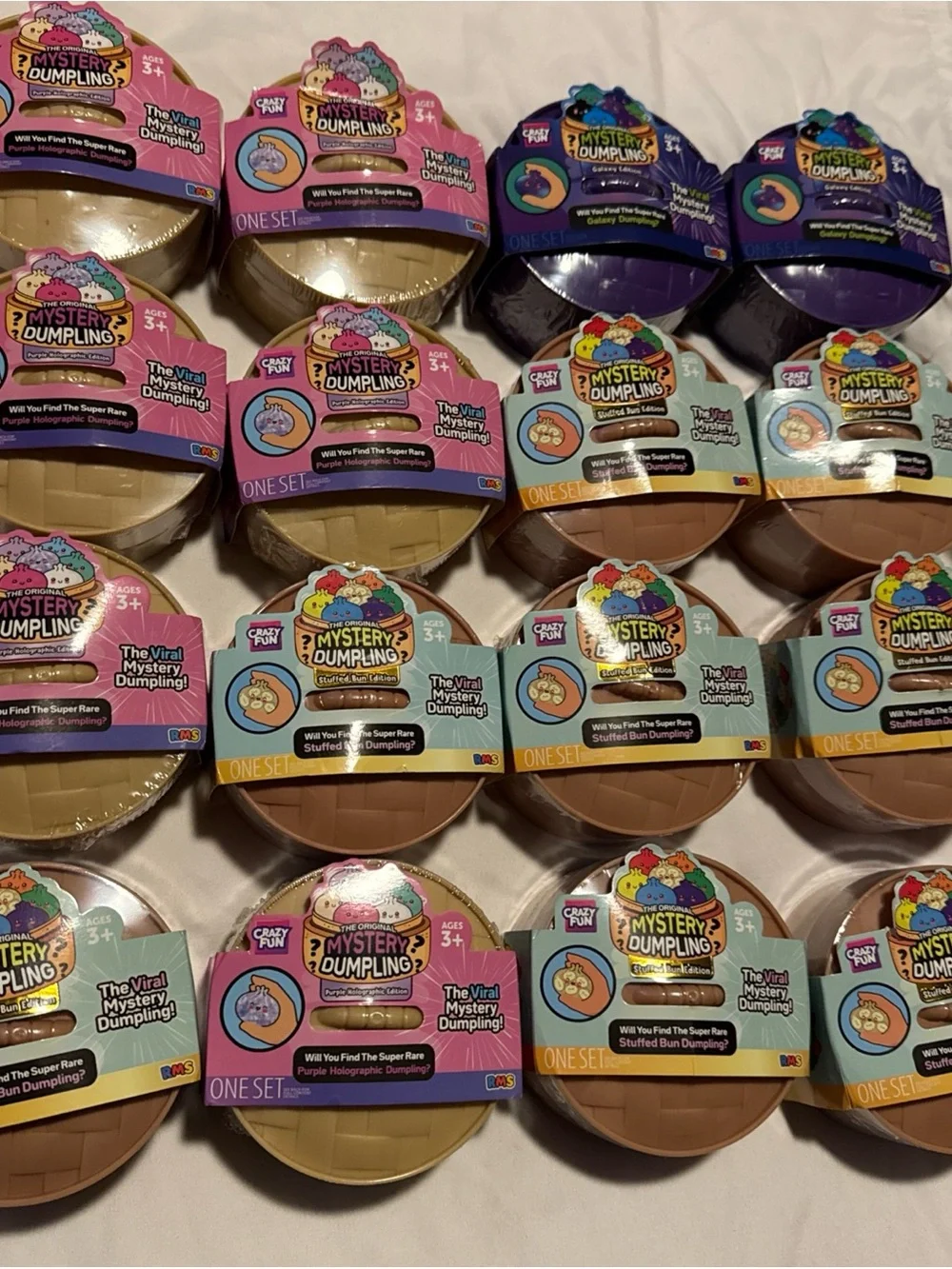 Viral Mystery Dumpling Squishy Toy - Assorted Colors x16 lot of 16